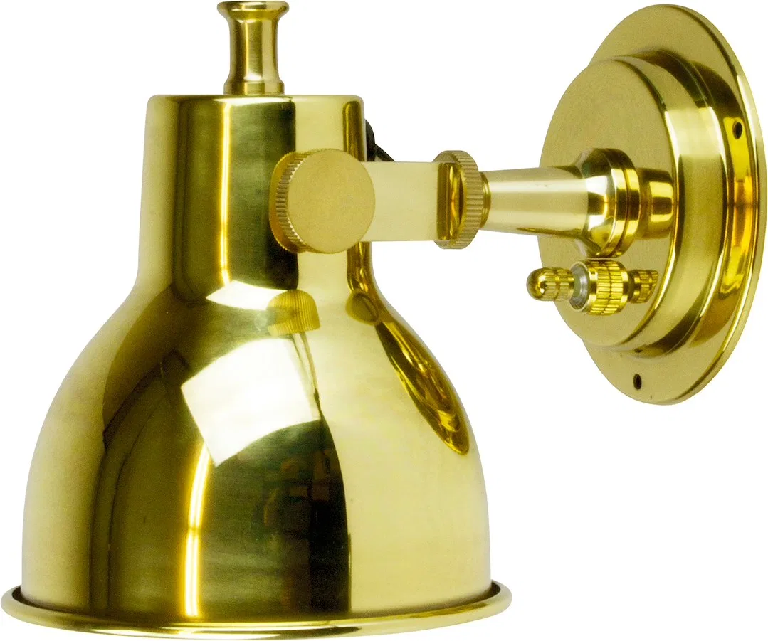 400400-1 – SEA DOG Reading Light, Small Bayonet Style Bulb 15 Watt DC Bulkhead/ Wall Mount Polished Brass With Lacque...